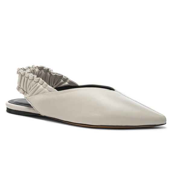 Isabel Marant Linta Leather Slingback Flats - Picture 1 of 13
